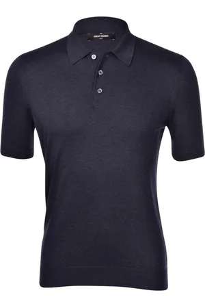 Gran Sasso Koszulki, Mężczyzna, Niebieski, 2XL, Tennis Polo Shirt