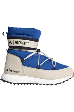 Moon Boot Buty, Kobieta, Niebieski, 38 EU, Wysokie Buty Moonboost Power /Czarny