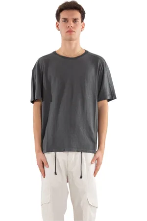 TRANSIT Koszulki, Mężczyzna, Szary, L, Wyblakły T-shirt z dżerseju