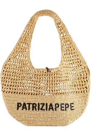 Patrizia Pepe Torebki, Kobieta, Żółty, ONE SIZE, Plecak Hobo z Haftem
