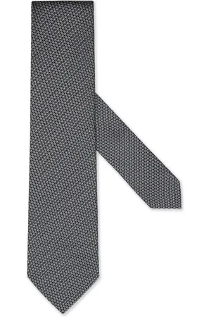 Ermenegildo Zegna Akcesoria, Mężczyzna, Niebieski, ONE SIZE, Luksusowy Jedwabny Krawat Wyprodukowany we Włoszech
