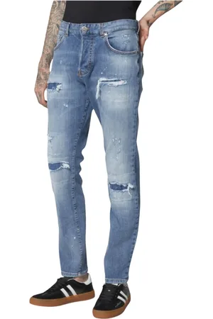 John Richmond Jeansy, Mężczyzna, Niebieski, W33, Denim, Dżinsowe Jeansyy Męskie Kolekcja Wiosna/Lato