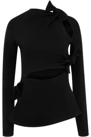 Acne Studios Koszulki, Kobieta, Czarny, XS, Luźny Bawełniany T-shirt w Różnych Kolorach