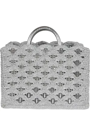 Paco rabanne Torebki, Kobieta, Szary, ONE SIZE, Metaliczna torba na ramię dla kobiet