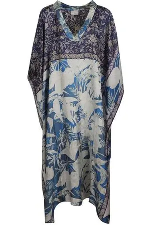 PIERRE-LOUIS MASCIA Sukienki, Kobieta, Wielobarwność, ONE SIZE, Długa Kaftan Sukienka