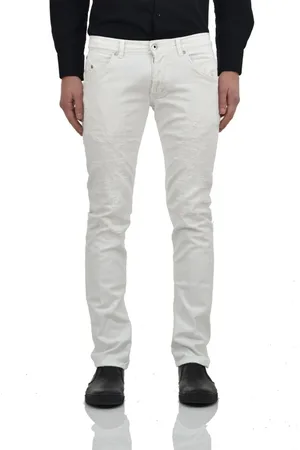 Dondup Jeansy, Mężczyzna, Biały, W35, Slim-fit Jeansy