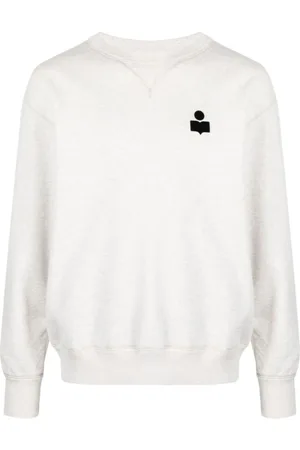 Isabel Marant Bluzy, Mężczyzna, Szary, S, Bawełna, Bawełniana bluza z logo Mike