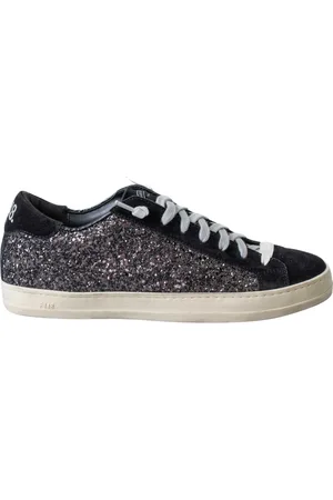 P448 Buty, Kobieta, Czarny, 40 EU, Czarne Glitter Sneakers