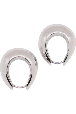 TOM WOOD Akcesoria, Kobieta, Szary, ONE SIZE, Ice Hoops Kolczyki