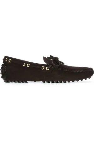 CAR SHOE Buty, Mężczyzna, brązowy, 45 EU, Zamsz, Brązowe Mokasyny Zamszowe Płaskie Buty