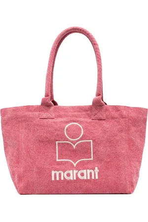 Isabel Marant Torebki, Kobieta, Różowy, ONE SIZE, Czerwona Torba Yenki Logo z Kanwy