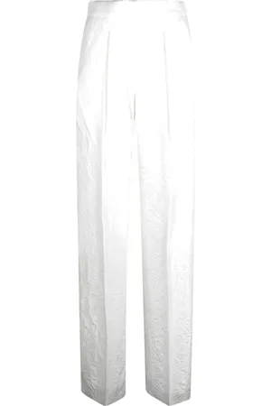 Max Mara Spodnie, Kobieta, Biały, S, Białe Spodnie Laringe
