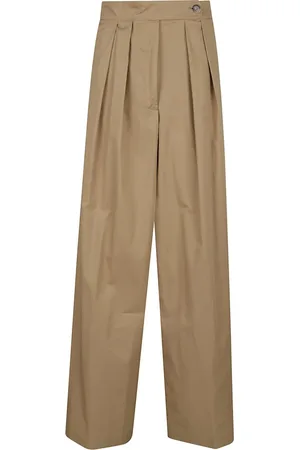 DRIES VAN NOTEN Spodnie, Kobieta, Beżowy, M, Eleganckie Beżowe Spodnie dla Kobiet