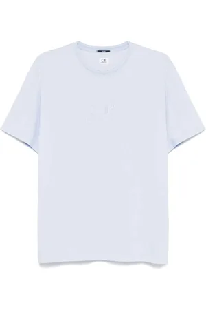 C.P. Company Koszulki, Mężczyzna, Niebieski, XL, Koszulka Piquet dla stylowego wyglądu