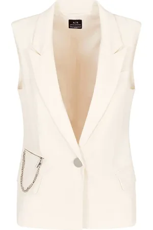 Armani Exchange Kurtki, Kobieta, Biały, XS, Elegant Ivory Jacket