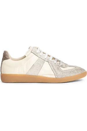 Maison Margiela Buty, Mężczyzna, Żółty, 40 EU, Nylon, Wielokolorowe Nylonowe Zamszowe Sneakersy