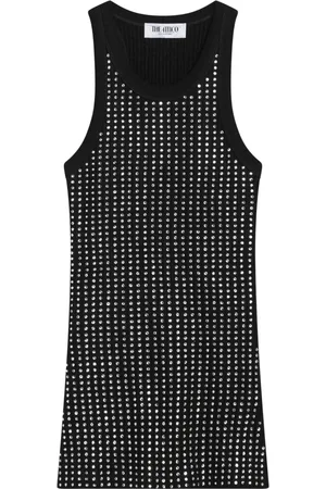 The Attico Koszulki, Kobieta, Czarny, S, Stylowy Top Body Drop 2