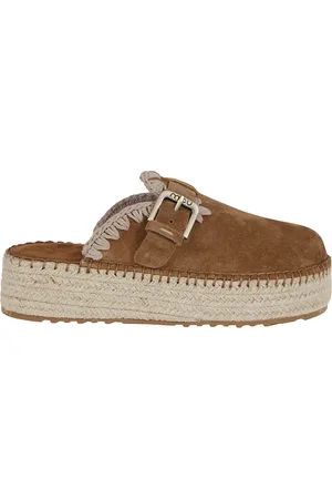 Mou Buty, Kobieta, brązowy, 37 EU, Brązowe Skórzane Sandały dla Kobiet