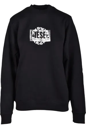 Diesel Bluzy, Kobieta, Czarny, XS, Swetry Bluzy z kapturem