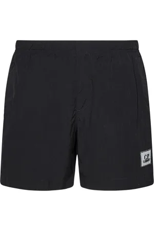 C.P. Company Stroje kąpielowe, Mężczyzna, Czarny, L, Nylon, Czarny strój kąpielowy Ss 25 Komfortowy