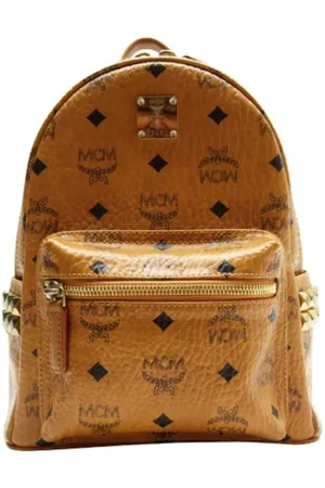 MCM Pre-owned, Kobieta, brązowy, ONE SIZE, Pre-owned Canvas backpacks