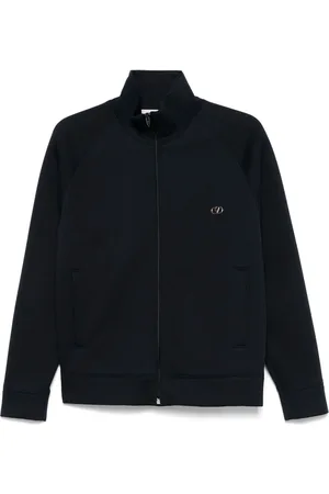VALENTINO GARAVANI Bluzy, Mężczyzna, Niebieski, M, Len, Stylowy Sweatshirt 6V3Mf 29Aaqfd 51