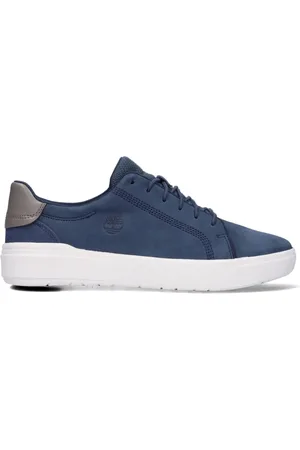 Timberland Buty, Mężczyzna, Niebieski, 45 EU, Zamsz, Niebieskie Nubukowe Sneakersy Oxford