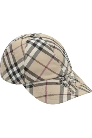 Burberry Akcesoria, Kobieta, Beżowy, S, Kapelusz z Daszkiem Stylowy Dodatek Modowy