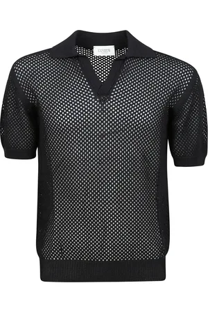 LANEUS Koszulki, Mężczyzna, Czarny, M, Sweter Polo