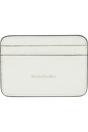 Acne Studios Akcesoria, unisex, Beżowy, ONE SIZE, Smukła Skórzana Portmonetka SLG