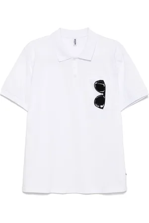 Moschino Koszulki, Mężczyzna, Biały, M, Białe T-shirty i Pola