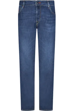 Hand Picked Jeansy, Mężczyzna, Niebieski, W30, Bawełna, Dżinsy Slim-fit Ss 25