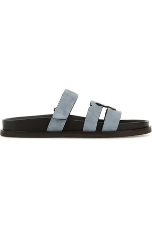 Tory Burch Buty, Kobieta, Niebieski, 37 1/2 EU, Zamsz, Jasnoniebieskie Zamszowe Lines Sneakers