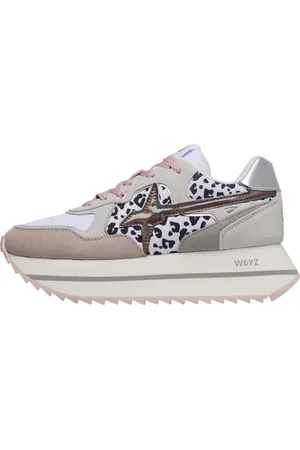 W6YZ Buty, Kobieta, Szary, 41 EU, Suede and technical fabric sneakers Deva W.
