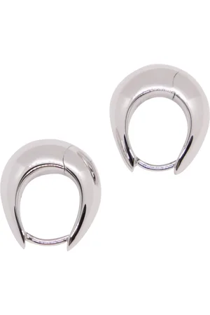 TOM WOOD Akcesoria, Kobieta, Szary, ONE SIZE, Małe Ice Hoop Kolczyki