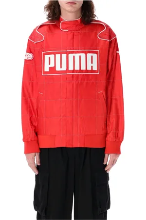 PUMA Kurtki, Mężczyzna, Czerwony, L, Sportowa Kurtka Racer dla Mężczyzn