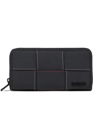 Desigual Akcesoria, Kobieta, Czarny, ONE SIZE, Stylowy portfel z zamkiem i wieloma kieszeniami