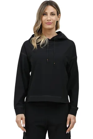 RRD Bluzy, Kobieta, Czarny, M, Bluza z kapturem z termoprzylepami
