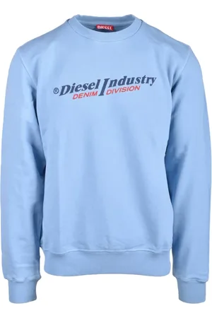 Diesel Bluzy, Mężczyzna, Niebieski, M, Swetry Bluzy z kapturem