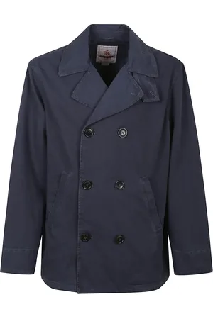 Baracuta Kurtki, Mężczyzna, Niebieski, 4XS, Klasyczny Peacoat dla ponadczasowego stylu