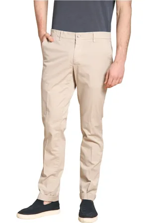 Masons Spodnie, Mężczyzna, Beżowy, 3XL, Bawełna, Lekkie Spodnie Chino Regular Fit