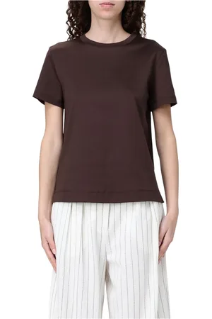 Max Mara Koszulki, Kobieta, brązowy, S, T-shirt Nerina dla kobiet
