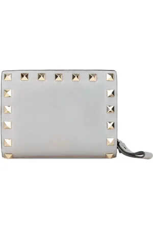 VALENTINO Pre-owned, Kobieta, Szary, ONE SIZE, Pre-owned skórzane portfele