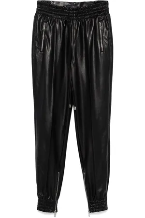 ERMANNO SCERVINO Spodnie, Kobieta, Czarny, S, Eleganckie Spodnie z Unikalnym Wzorem