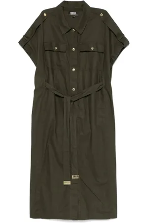 Barbour Sukienki, Kobieta, Zielony, L, Elegancka Sukienka Midi