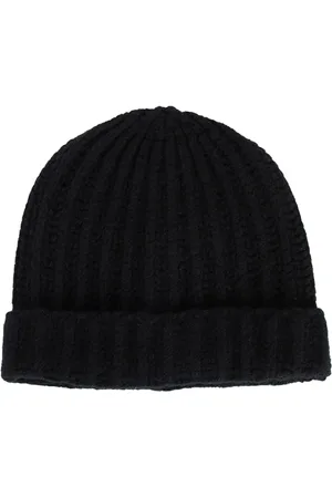 Maison Margiela Akcesoria, Mężczyzna, Czarny, M, Czarna Czapka Beanie z Rombami
