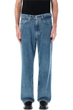 OUR LEGACY Jeansy, Mężczyzna, Niebieski, W33, Denim, Third Cut Tech Wash Denim