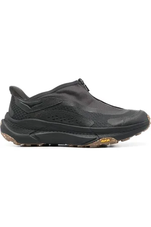 Hoka One One Buty, Mężczyzna, Czarny, 38 1/2 EU, Czarne Sneakersy z zamkiem i podeszwą Vibram®