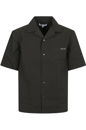 Maison Kitsuné Koszule, Mężczyzna, Zielony, S, Bawełna, Zielona Koszula Casual Ss 25