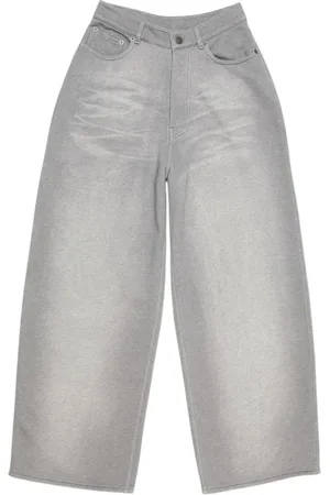 Acne Studios Jeansy, Kobieta, Szary, S, Szara Melanżowa Spodnie